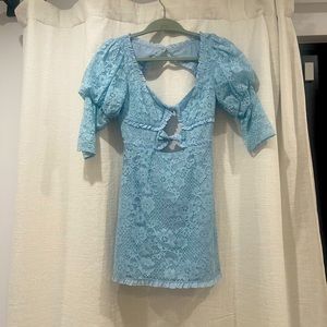 For love and lemons open back mini dress